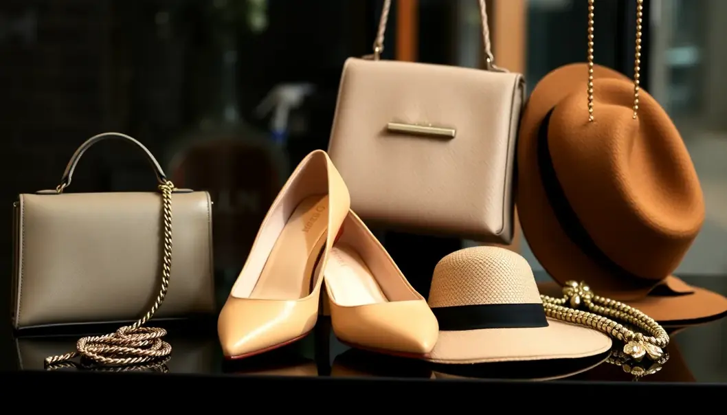 A vertically striped, high-waisted dress elongates the figure, perfect for petite frames.